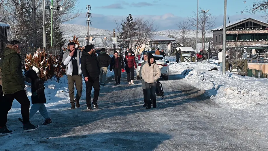 Kar sonrası akın ettiler. İlk kez böylesi oldu