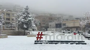 Mardin’de kar yağışı etkili oluyor