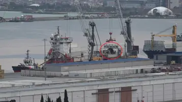 Drone saldırısına uğrayan gemi Samsun Limanı’na sığındı