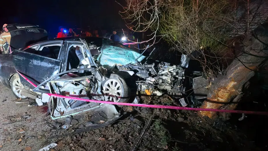 Kontrolden çıkan araç ağaca çarptı: 2 ölü, 2 yaralı