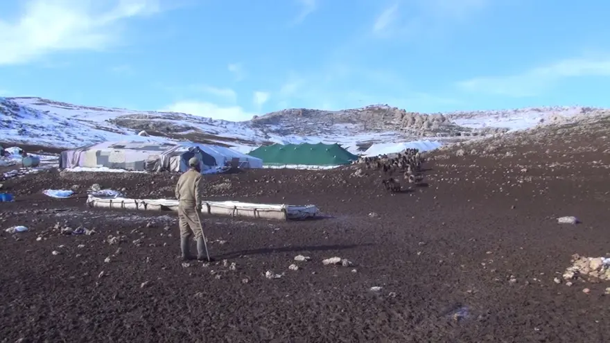 Geceleri soğuk, gündüzleri yorgunluk. Kar kış demeden aylarca yürüyorlar 2