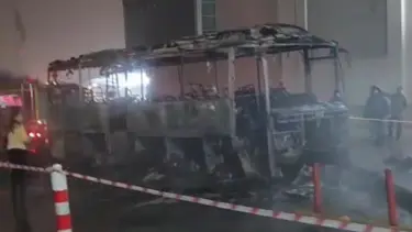 Sınır kapısında alev topuna döndü