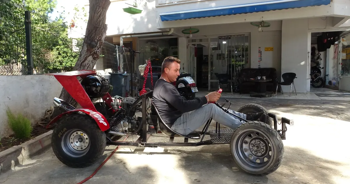 "Yapamazsın, boşver" dediler ama yaptı. Hızı saatte 60 kilometreye ulaşan hayâl