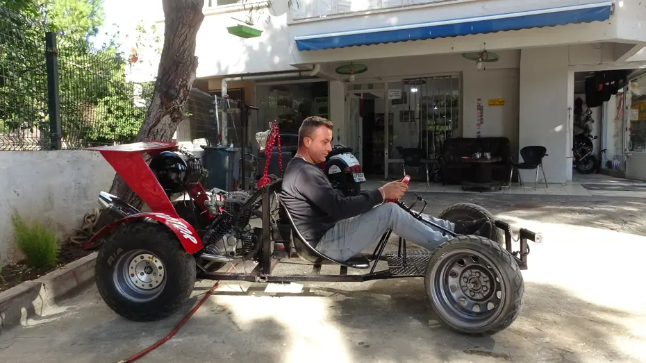 “Yapamazsın, boşver” dediler ama yaptı. Hızı saatte 60 kilometreye ulaşan hayâl