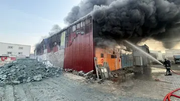 Hatay'da mobilya atölyesi yandı