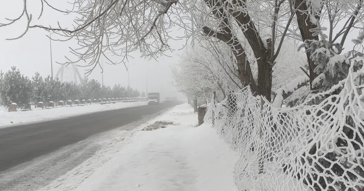 Eksi 25 derecede hayat durdu. Kentte her şey dondu