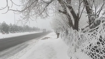 Eksi 25 derecede hayat durdu. Kentte her şey dondu