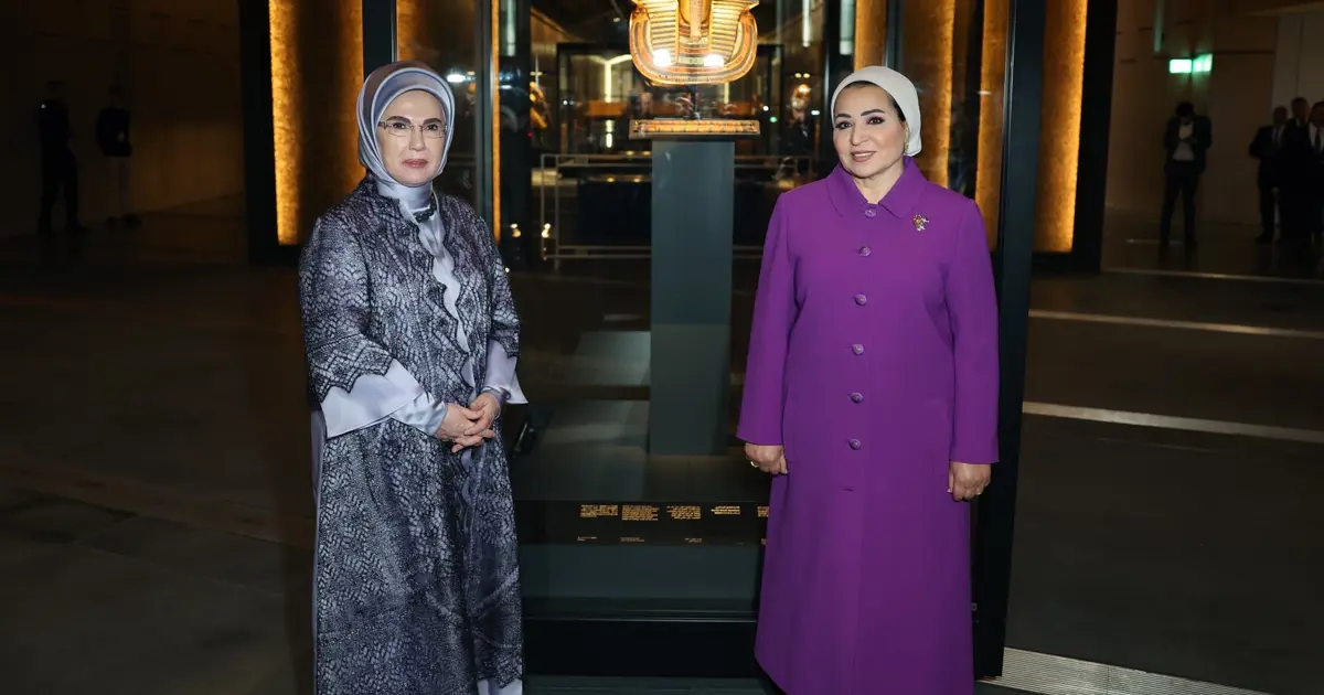 Emine Erdoğan, Mısır Cumhurbaşkanı es-Sisi’nin eşi Entissar Amer ile bir araya geldi