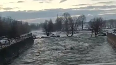 Kar suları eriyince derelerin seviyesi yükseldi