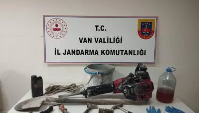 Van'da kaçak kazıya suçüstü
