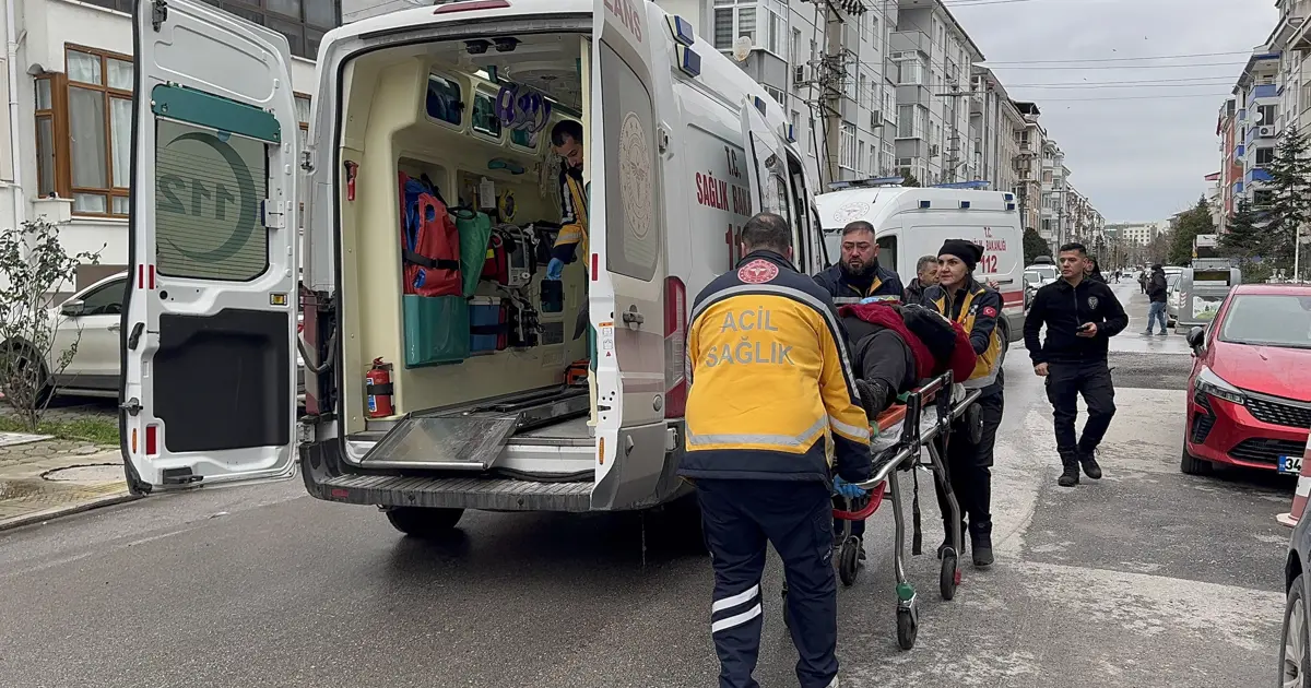 Edirne'de otomobillerin çarpıştığı kaza kamerada