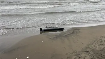 Ordu'da sahilde insansız hava aracı parçası bulundu
