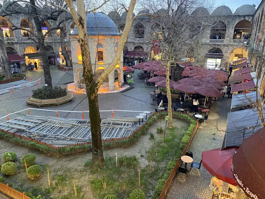 Koza Han'da masa ve sandalye kararın yargıdan yeni karar 