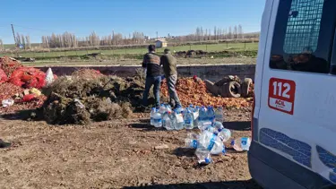 Litrelerce kaçak alkol imha edildi