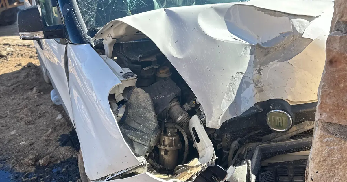 Mardin'de trafik kazası. 2 yaralı