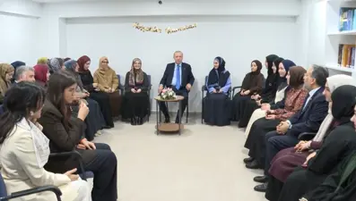Cumhurbaşkanı Erdoğan üniversite öğrencileri ile bir araya geldi