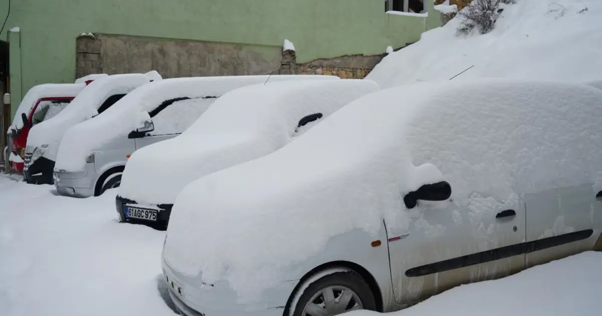 Mart kapıdan baktırdı. Hava dün güneşliydi, bugün 15 santimetre kar var