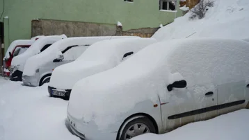 Mart kapıdan baktırdı. Hava dün güneşliydi, bugün 15 santimetre kar var