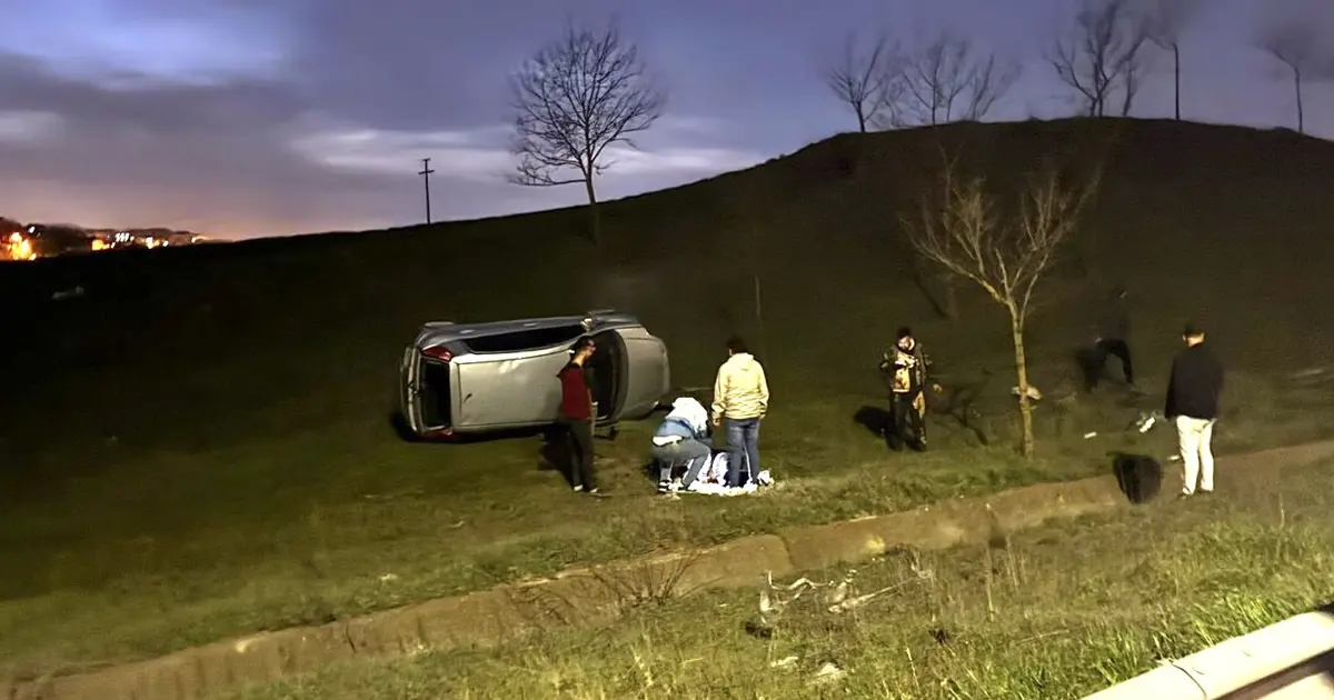 Aracıyla şarampole uçtu, 5'inci defa alkollü çıktı