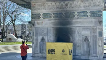 İstanbul'un en büyük üçüncü çeşmesini yakan kişi adliyeye sevk edildi 