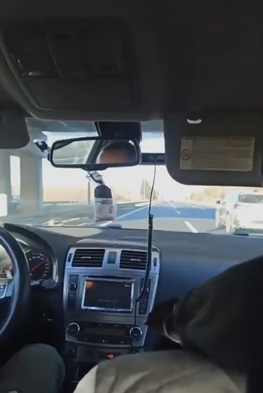 Polisi peşine böyle taktı: O anlar kamerada
