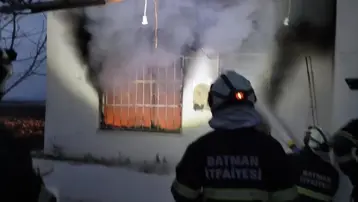 Batman'da müstakil bir evde yangın çıktı