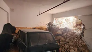 Gaziantep'te yağmur duvarı yıktı