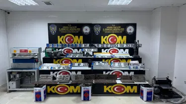 APP plaka operasyonu. Çok sayıda plaka ele geçirildi