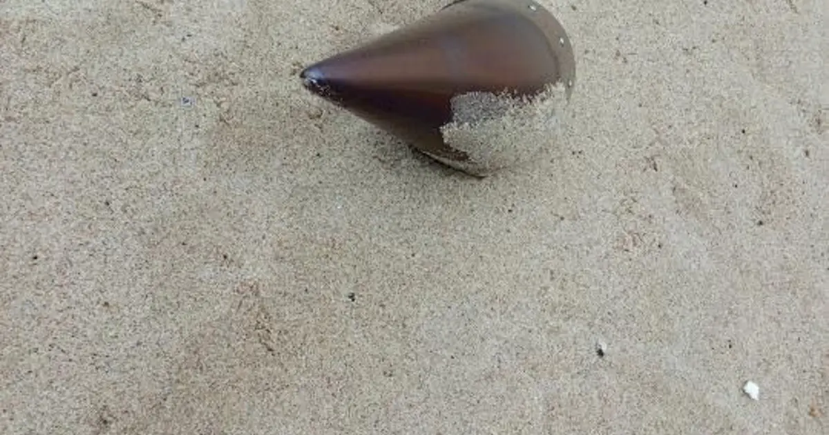 Çatalca'da kıyıya vuran füze başlığı imha edildi