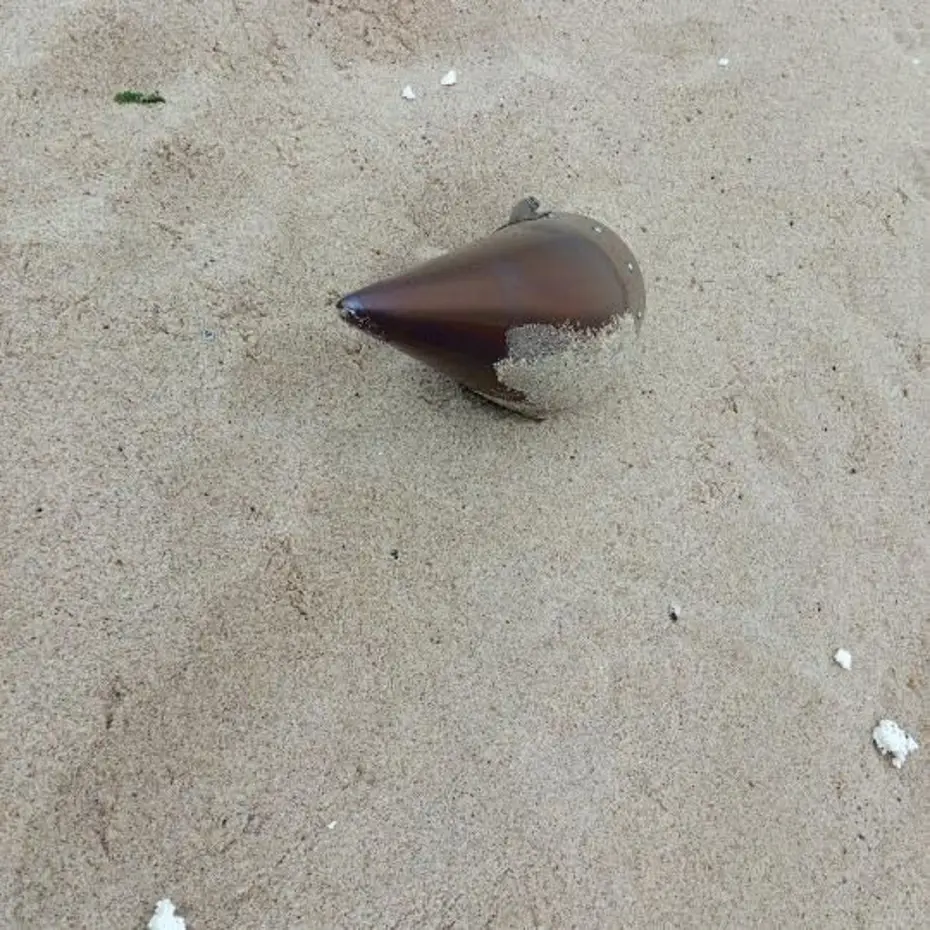 Çatalca'da kıyıya vuran füze başlığı imha edildi