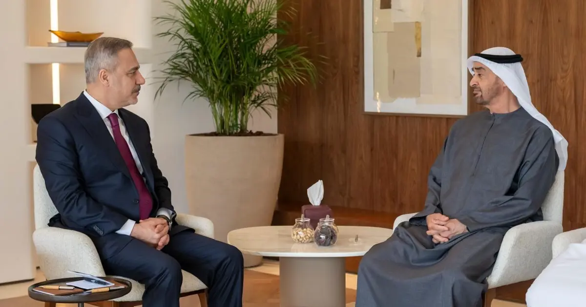 Bakan Fidan, BAE Devlet Başkanı Al Nahyan ile görüştü