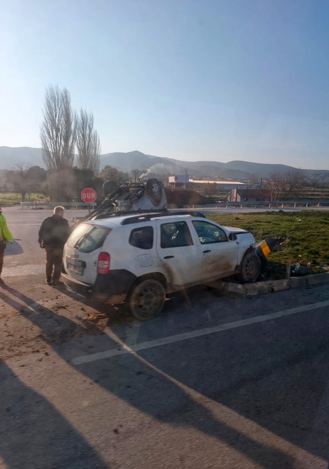 Burdur'da otomobil kazası, 5 yaralı