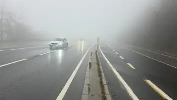 Yoğun sis Bolu Dağı'nı kapladı