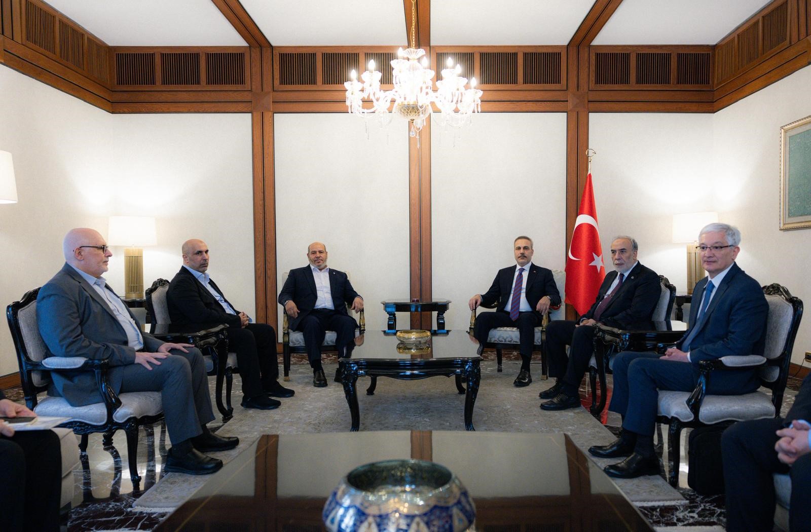 Dışişleri Bakanı Fidan, Ankara'da Hamas heyeti ile görüştü