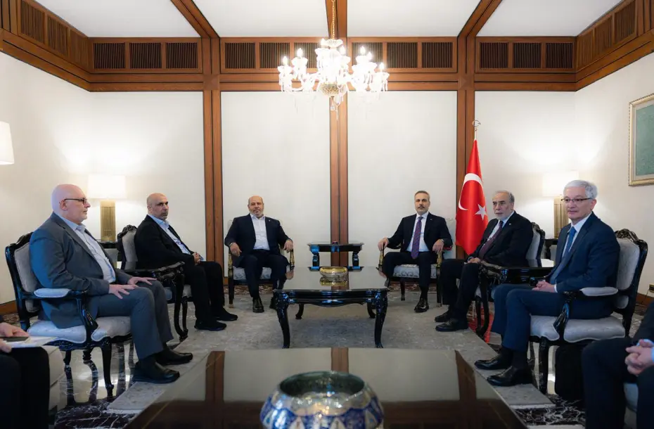 Dışişleri Bakanı Fidan, Ankara'da Hamas heyeti ile görüştü