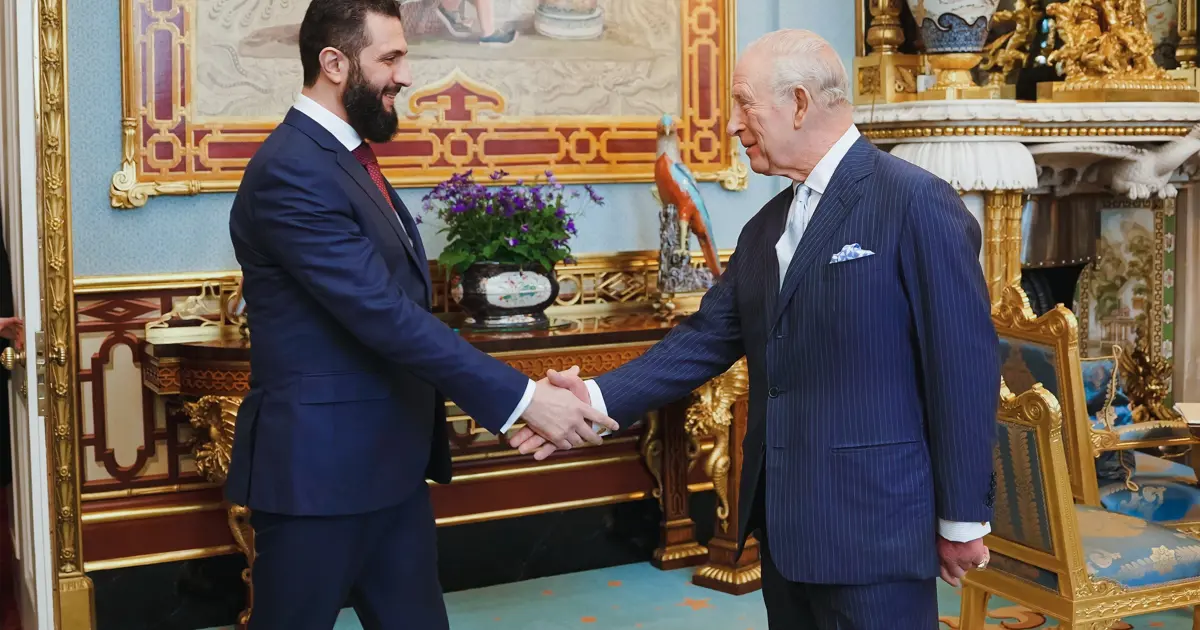 Suriye lideri Şara Kral Charles ile görüştü