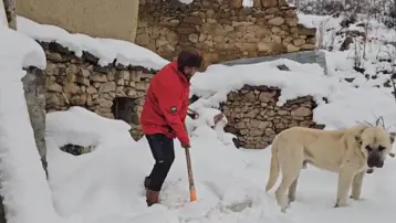 Hava sıcaklığı aniden düştü, yüksek kesimlere kar yağdı
