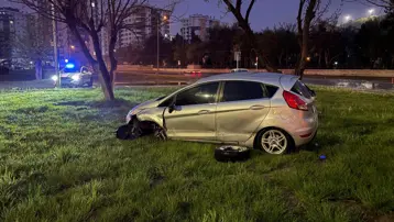 Aracını kaza yerinde bırakıp kaçtı