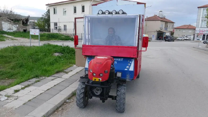 Çapa motorundan karavan yaptı. Tek derdi banyo 1