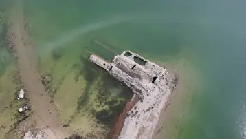 Baraj dolmaya başladı, tarihi han yeniden sular altında kaldı