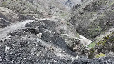 Şırnak'ta yağışla beraber heyelan oluştu
