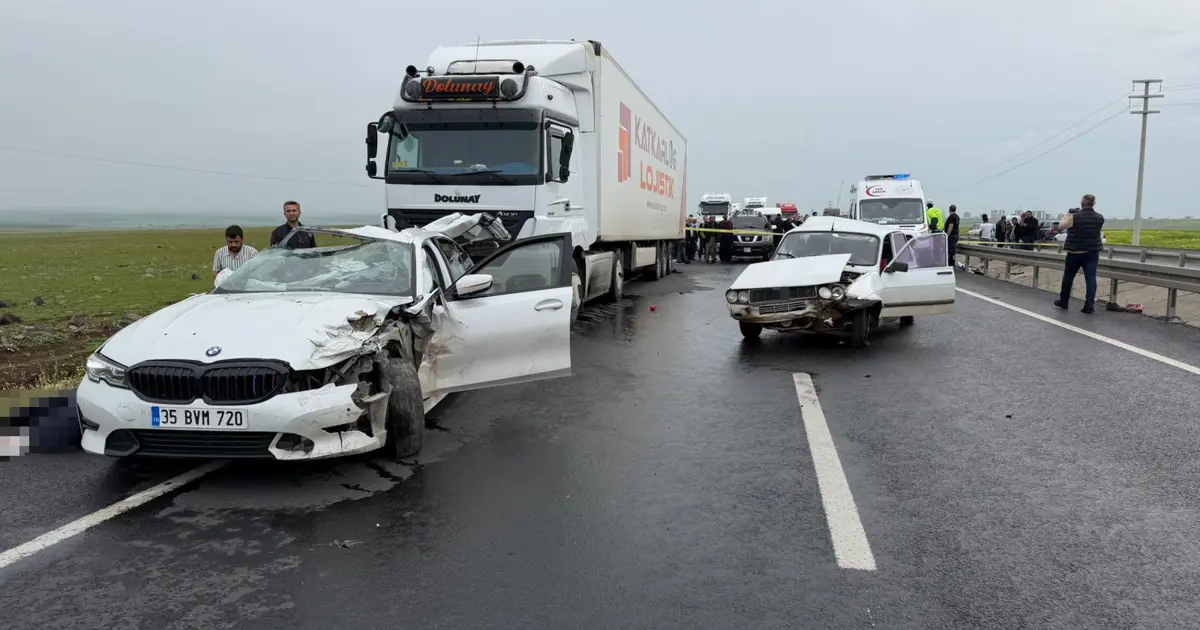 Siverek’te zincirleme trafik kazası: 2 ölü, 2 yaralı