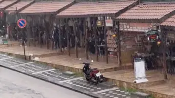 Bolu’da sağanak yağış. Sıcaklık 10 derece düştü