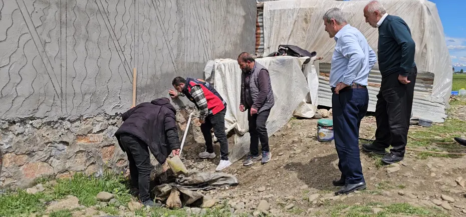 3 metrelik yılan mahalleyi korkuttu: Belediye ekipleri müdahale etti