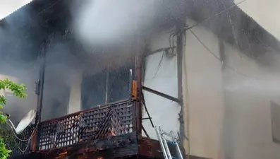 Beypazarı'nda ev yangını paniği