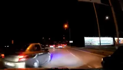 Trafikte makas atarak korku saçtı
