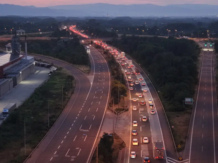 Bayram bitti trafik bitmedi gorsel