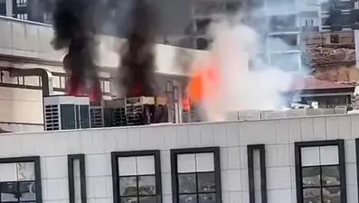 Hükümet konağında korkutan yangın