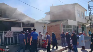 Elazığ'da ev yangını