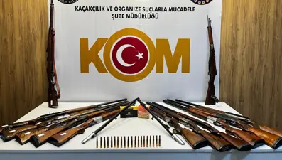 Samsun'da kaçak silah operasyonu. Çok sayıda mühimmat ele geçirildi